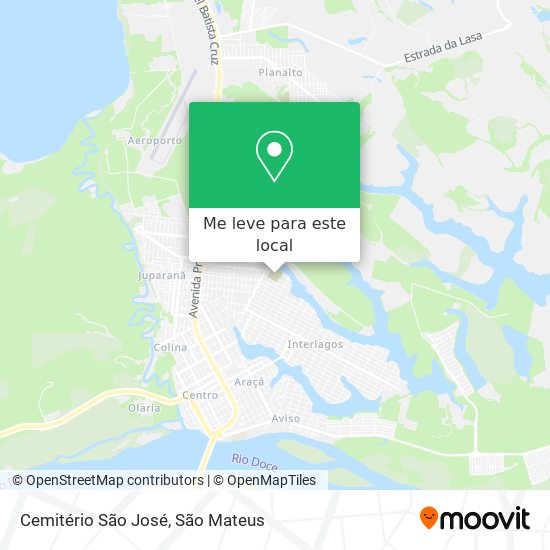 Cemitério São José mapa