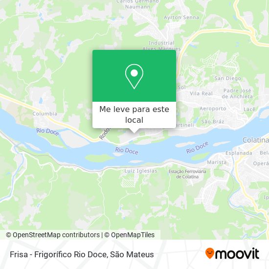 Frisa - Frigorífico Rio Doce mapa