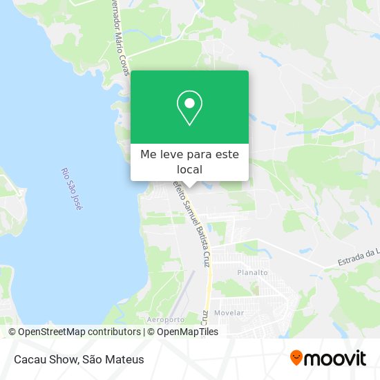 Cacau Show mapa