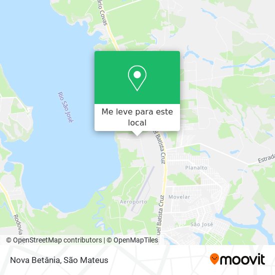 Nova Betânia mapa