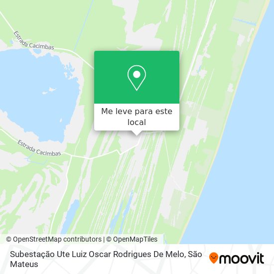 Subestação Ute Luiz Oscar Rodrigues De Melo mapa