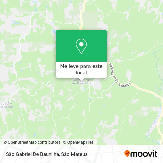 São Gabriel De Baunilha mapa