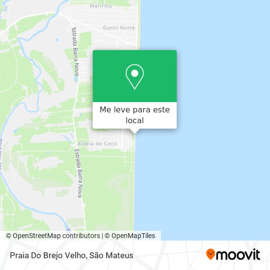 Praia Do Brejo Velho mapa