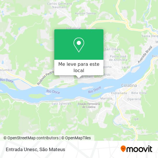 Entrada Unesc mapa