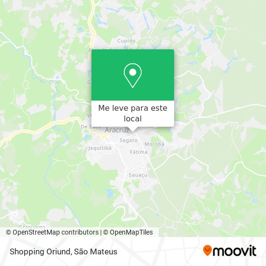 Shopping Oriund mapa