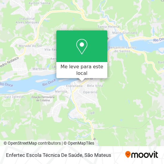 Enfertec Escola Técnica De Saúde mapa