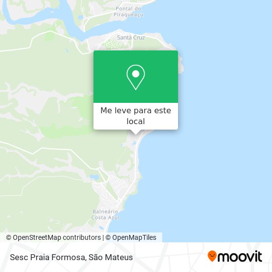 Sesc Praia Formosa mapa
