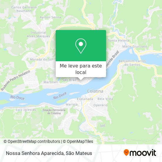 Nossa Senhora Aparecida mapa