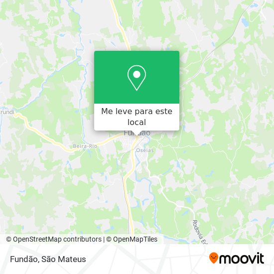 Fundão mapa