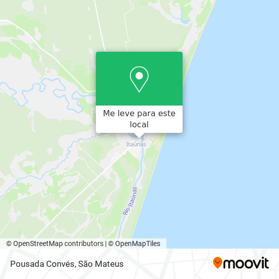 Pousada Convés mapa