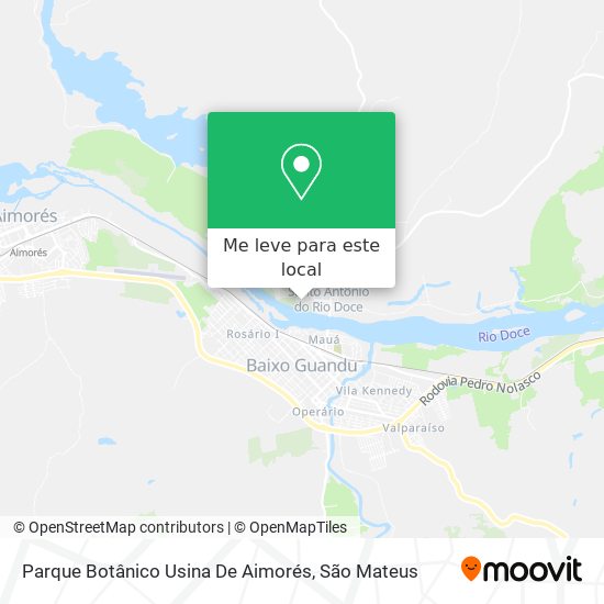 Parque Botânico Usina De Aimorés mapa
