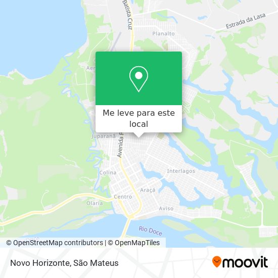 Novo Horizonte mapa