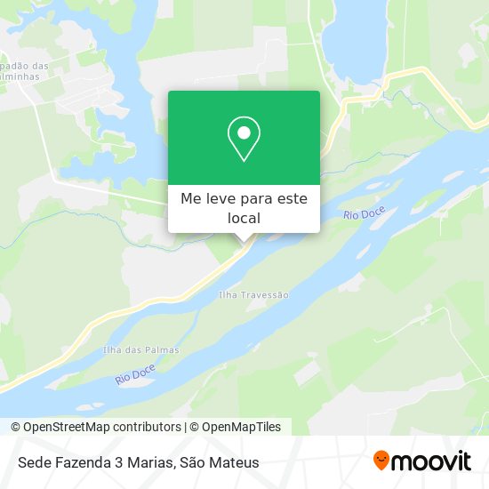 Sede Fazenda 3 Marias mapa