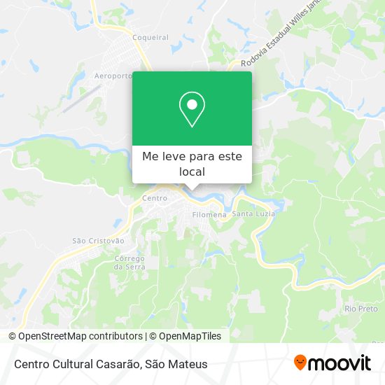 Centro Cultural Casarão mapa