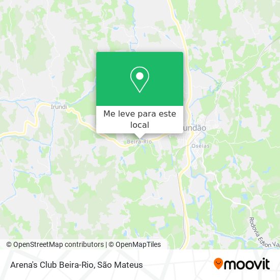 Arena's Club Beira-Rio mapa