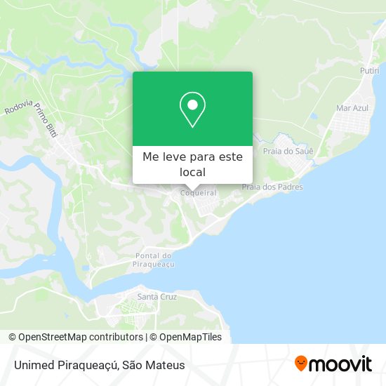 Unimed Piraqueaçú mapa