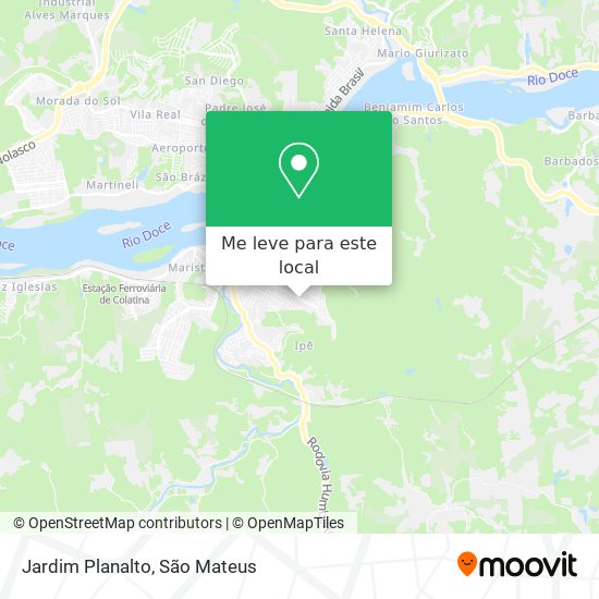 Jardim Planalto mapa