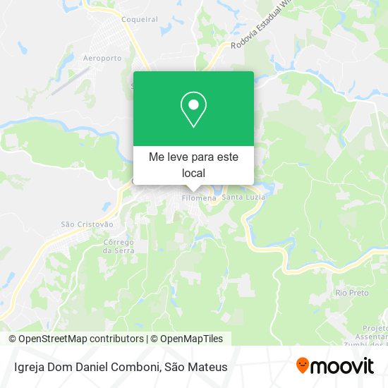 Igreja Dom Daniel Comboni mapa