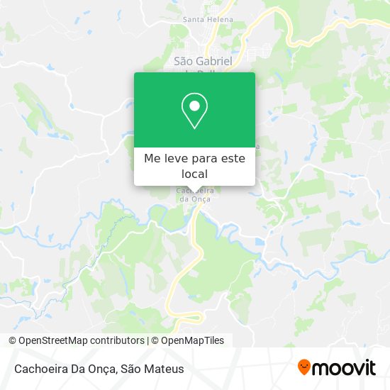 Cachoeira Da Onça mapa