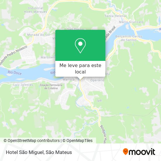 Hotel São Miguel mapa