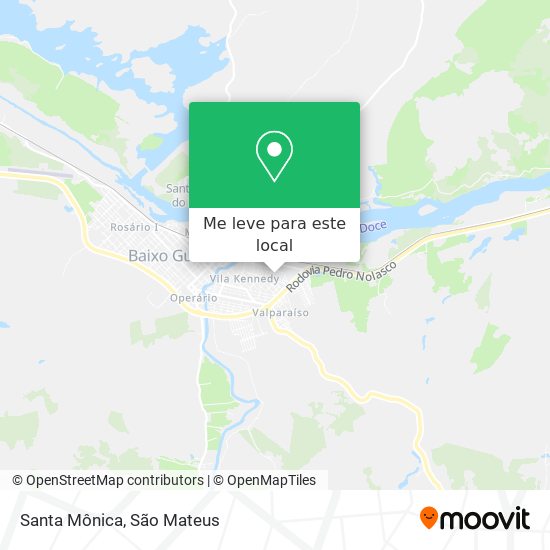Santa Mônica mapa
