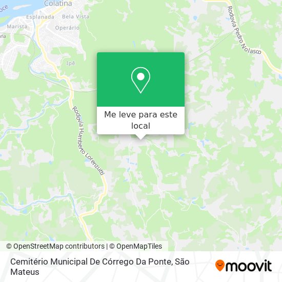 Cemitério Municipal De Córrego Da Ponte mapa