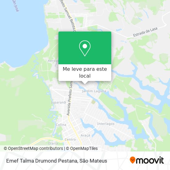 Emef Talma Drumond Pestana mapa