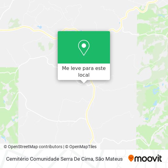 Cemitério Comunidade Serra De Cima mapa