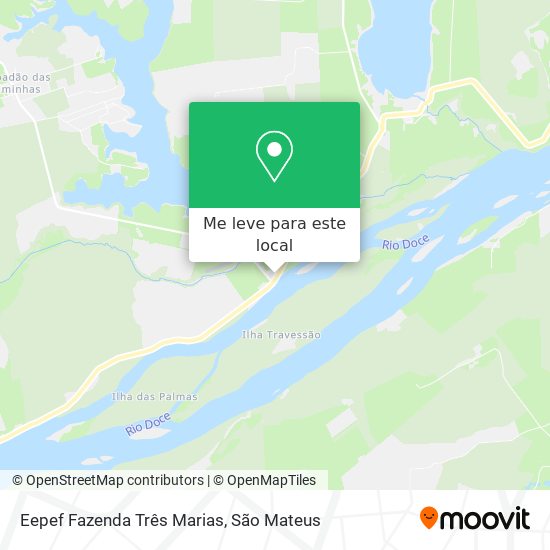 Eepef Fazenda Três Marias mapa