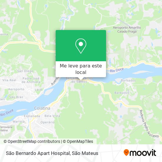 São Bernardo Apart Hospital mapa