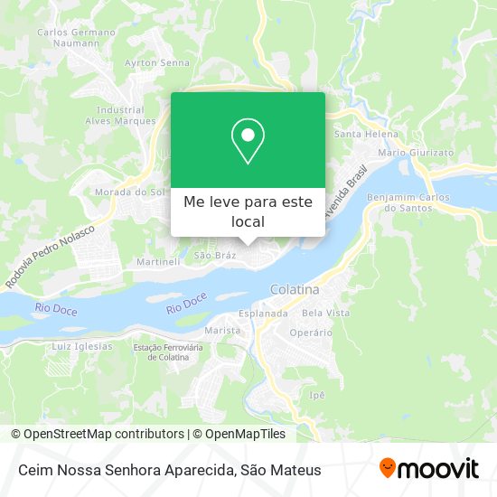 Ceim Nossa Senhora Aparecida mapa