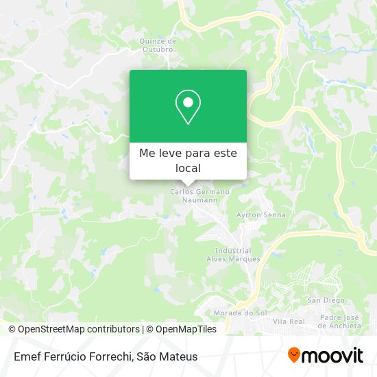 Emef Ferrúcio Forrechi mapa