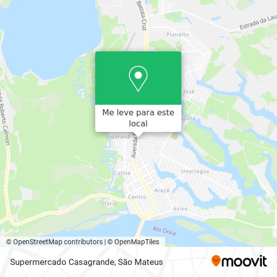 Supermercado Casagrande mapa