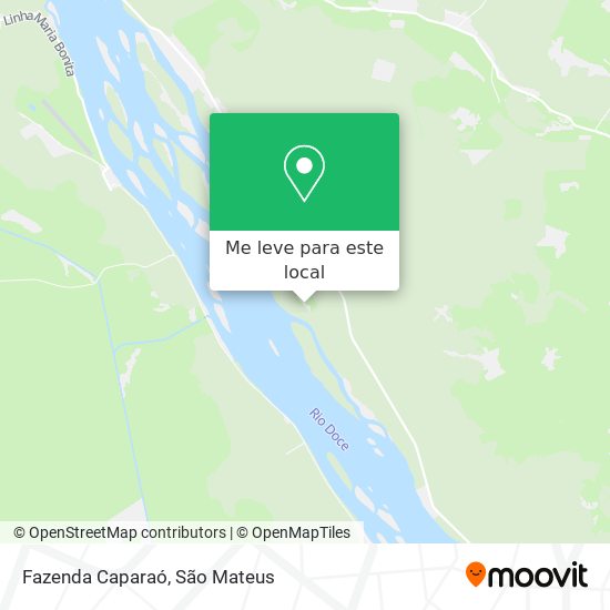 Fazenda Caparaó mapa