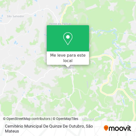 Cemitério Municipal De Quinze De Outubro mapa