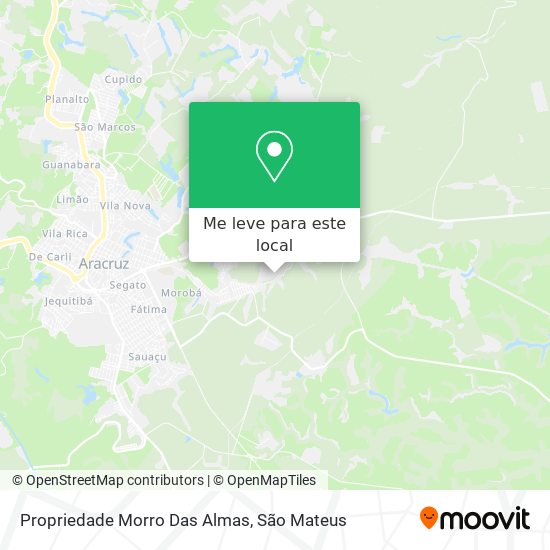 Propriedade Morro Das Almas mapa