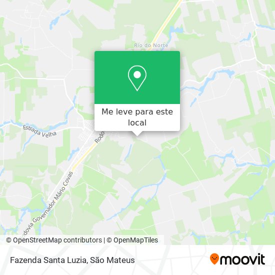 Fazenda Santa Luzia mapa