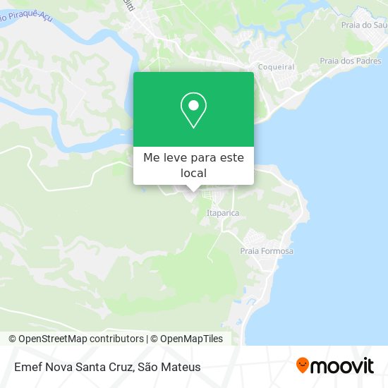 Emef Nova Santa Cruz mapa