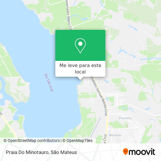 Praia Do Minotauro mapa