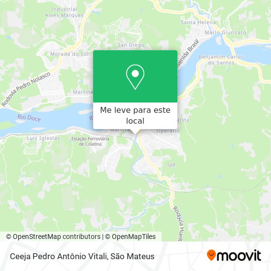 Ceeja Pedro Antônio Vitali mapa