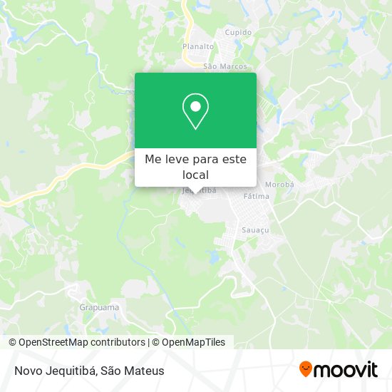 Novo Jequitibá mapa
