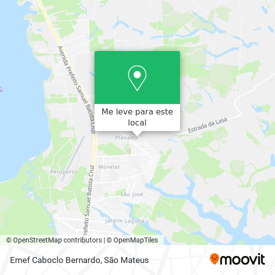 Emef Caboclo Bernardo mapa