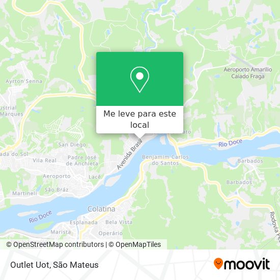 Outlet Uot mapa