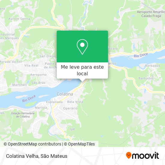 Colatina Velha mapa