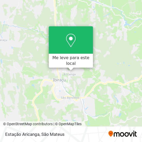 Estação Aricanga mapa