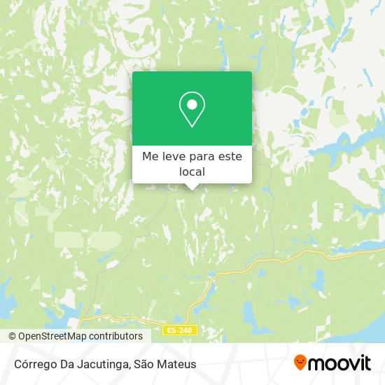 Córrego Da Jacutinga mapa