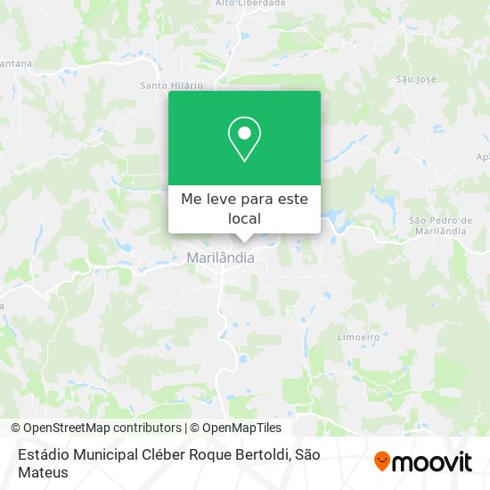 Estádio Municipal Cléber Roque Bertoldi mapa
