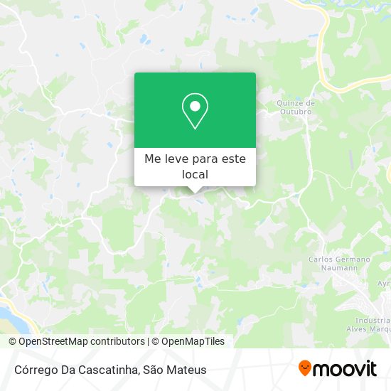 Córrego Da Cascatinha mapa