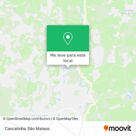 Cascatinha mapa