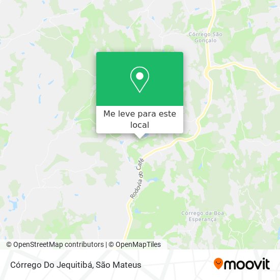 Córrego Do Jequitibá mapa